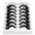 Mink Lashes 20mm 8D False Eyelashes Thick Volume Dramatic Cat Eye Lashes 7 Pairs Long Strip Wispy Lashes Pack