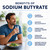LongJuvity Labs Sodium Butyrate Supplement 300mg – Microencapsulated Butyrate Capsules – Extended Release Delivery Technology – Gut Health Support – 120 Capsules