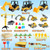 Helsort 37 Pcs Sand Construction Kit with Magic Sand, Sandbox, 8 Trucks