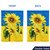 Ukraine Garden Flags,Sunflower Ukrainian Flag National Flower Flags 12x18Inch Double Sided Printing