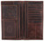 F&L CLASSIC Men's RFID Vintage Look Genuine Leather Long Bifold Wallet Checkbook Wallets,hard wax crunch,240-52