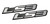 ERPART LS3 Embossed Silver on Black Real Aluminum Auto Emblem Badge Nameplate Compatible with GM General Motors Chevy Corvette Camaro SS Pontiac G8 GXP Holden (Pack of 2)