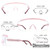 UKNOW Safety Goggles Over Glasses, Anti Fog Safety Glasses with Clear Wraparound Lens, ANSI Z87.1 Protective Eyewear