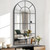 Black Arched Mirror, 30x60 inch Window Pane Mirrors for Wall Decor, Arch Window Mirror, Wall Mounted Mirror, Black Frame Arched Mirrors for Living Room Bedroom Entryway, Hanging or Leaning Against