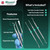 Blizzard Premium Blacks File Pedicure Set – 3-Piece Ingrown Toenail Kit - Double-Sided Toenail Cleaner, Nail File & Nail Lifter – Stainless Steel Podiatry Tools - Professional Foot Care Nail File Set