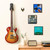 Bull Head Guitar Wall Mount,Guitar Hooks For Wall,Cast Iron,Gold,2 Pack