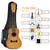 EASTROCK Concert Ukulele 23 inch Mahogany Beginners Kit