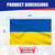 Ukraine Flag 4 X 6 Ft, Sewn Oxford Polyester with Brass Grommets