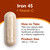 Celebrate Vitamins Iron Supplement with Vitamin C - 45mg Iron, 60mg Vitamin C, Bariatric Vitamins for WLS Patients, Vertical Sleeve & Gastric Bypass Surgery (90 Capsules)