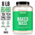 NAKED Vegan Mass - Natural Vegan Weight Gainer Protein Powder - 1,230 Calories, NSF Certified, Non-GMO, Soy & Gluten Free, No Artificial Ingredients - 8LB Bulk - 11 Servings