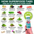 Superfood Tabs by Superfoods Company - Superfood Effervescent Drink Tablets for Women & Men - 15 Real Superfoods - Vegan, Non-GMO, Zero Sugar - Mixed Berry