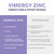 VIMERGY Liquid Zinc 7.5mg, Organic Immune Support, 115 mL, 57 Servings