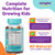 Squiggles Kids Multivitamin + Iron Gummies, Low Sugar Gummy Vitamins, 100ct