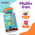Squiggles Kids Multivitamin + Iron Gummies, Low Sugar Gummy Vitamins, 100ct