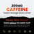 Caffeine Pills 200mg with 100mg L-Theanine & Coconut MCT Oil, 50 Softgels