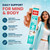 Swiss Imports Effervescent Magnesium + B Complex Dietary Supplement, 6-Pack, 120 Tablets