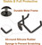 Yumzeco 2PCS Guitar Wall Mount Horizontal Hanger, Acoustic Classical Guitar Hooks Wall Hangers Rack Stand, Metal Guitar-Holder Bracket Display Mount for Guitar-Banjo Mandolin