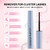 uCoolMe Flora Lash Clusters Kit 8-18mm Hybrid Volume Wispy Eyelash Clusters Kit D Curl - WideSpan 0.05mm Ultra-Thin Black Band