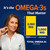 Triple Strength Omega 3 Fish Oil 3600 mg, EPA & DHA, Over 2100mg Omega-3