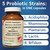 Custom Probiotics CP-1 Adult Formula – 60 Billion CFU Probiotic Supplement – 5 Strain High Potency Probiotics for Digestive & Gut Health Support – Dairy Free – 90 Capsules