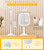 Gospire Rectangle Lighted Makeup Mirror with Magnification 1X/10X, White