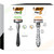 BIC Flex 4 Sensitive Titanium Men's Disposable Razors With 4 Blades with Bonus BIC Flex 5 Disposable Razor, 8 Razors Total