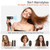 TAHSHINE Blow Dryer Brush Set,5 in 1 Hair Styler,Hair Dryer Brush Electric,Auto Wrap Curler Hair Styler,Detachable Brush Heads Comb for Straightening Automatic Curling Styling,Foldable Hair Dryer