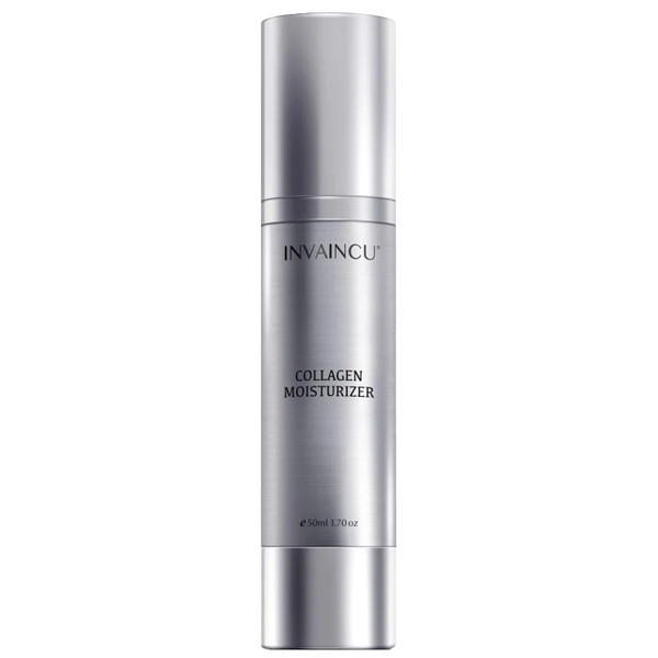 Invaincu Collagen Moisturizer for Face - Day & Night Moisturizer for Aging Skin with Prebiotics & Probiotics, Jojoba Oil, & Shea Butter for Oily, Sensitive, & Dry Skin