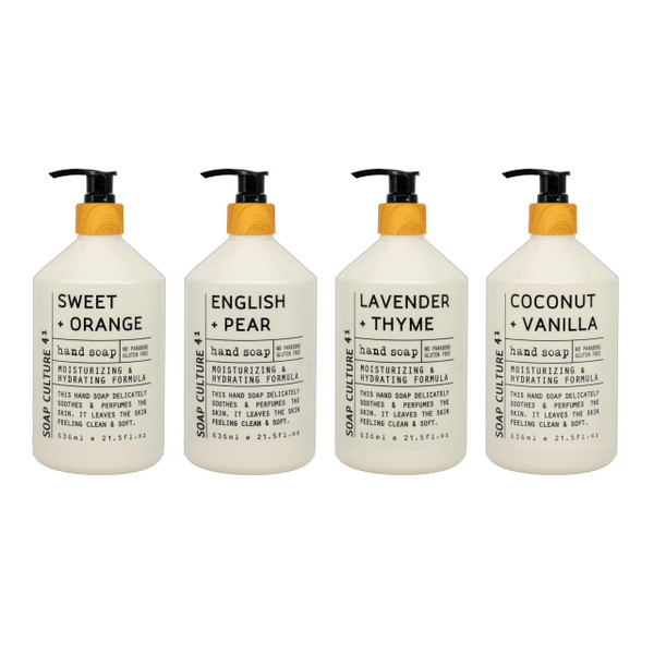 Home & Body Company Soap Culture 41 Hand Soap Collection 21.5 fl oz x 4