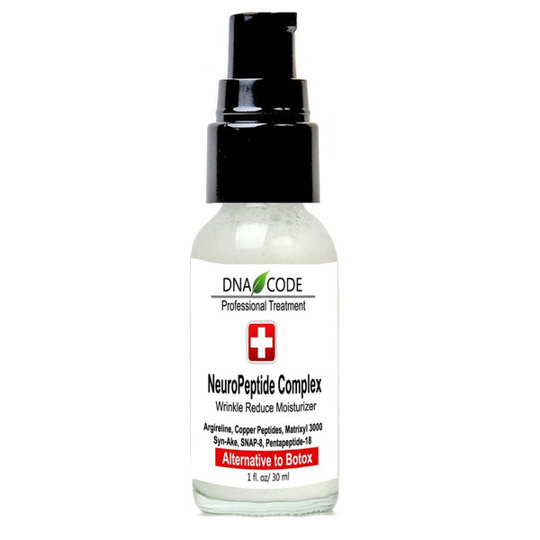DNA Code®- No Needle Alternative-Argireline NeuroPeptides Wrinkle Reduce Moisturizer+Matrixyl 3000, Syn-Ake, SNAP-8, Copper Peptides
