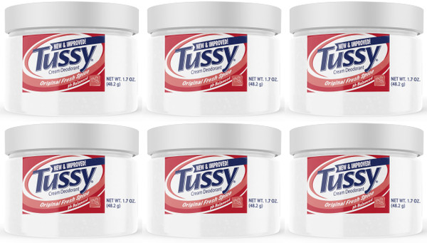 Tussy Deodorant Cream, 1.7 Ounce (Pack of 6)