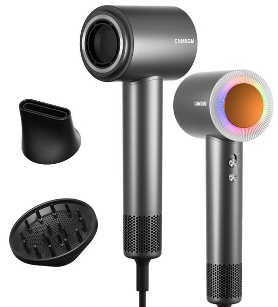 Negative Ionic Care Hair Dryer,High-Speed Blow Dryer(Black Gray)