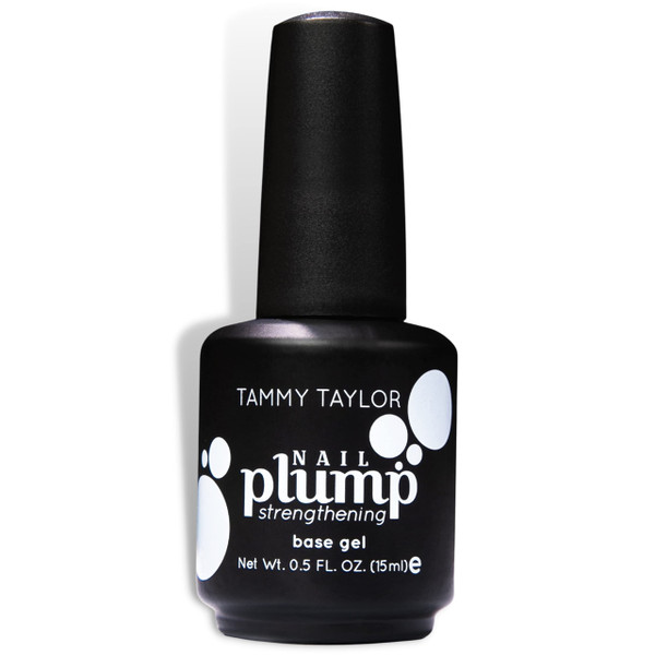 Tammy Taylor Nail Plump Strengthener | Hard Gel for Nails | Clear Nail Polish Strengthener and Growth Treatment | Magic Base Coat Strengthening Protector Formula | Helps Damaged Nail Biting (Bottle)
