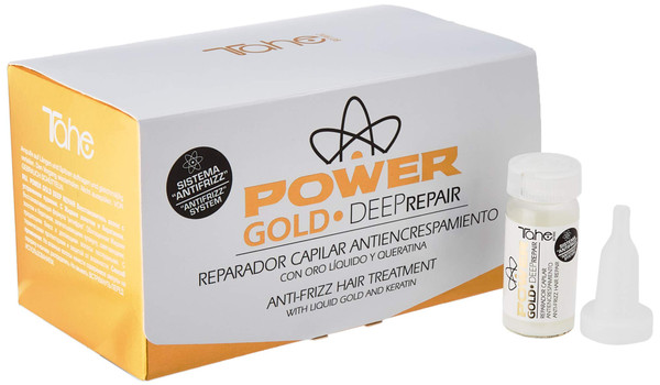 Tahe Botanic Power Gold Anti-Frizz Deep Repair Hair Treatment 6x10ML