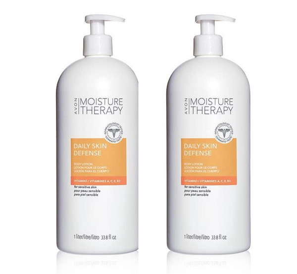 AVON Moisture Therapy Daily Skin Defense - 33.8 oz - 2 pack