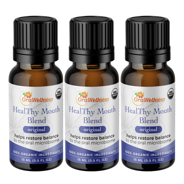 OraWellness Healthy Mouth Blend Organic Tooth Oil, Fluoride Free Rinse