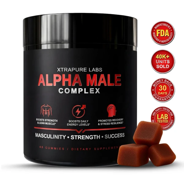 Alpha Male Complex – Clinically Dosed High Potency Men'S Health Supplement | Tongkat Ali, Shilajit, Turkesterone & More