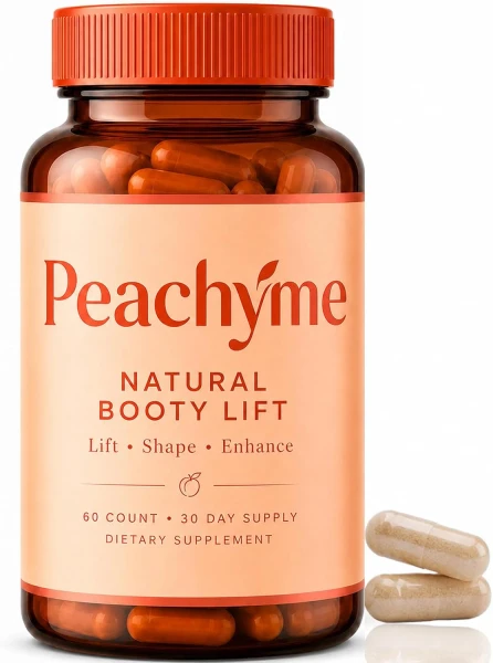 2Peachyme Natural Lift Capsules, Lift Body, Sculpt Curves, Boost Energy, Vegan, Non-Gmo (1)