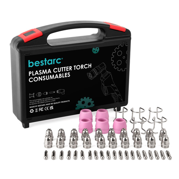 Bestarc AG60P Plasma Cutter Torch Consumables 50Pcs