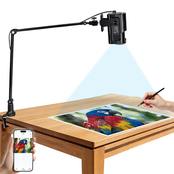 MEDAMOC Art Projector for Tracing, 1280 x 720P Drawing Projector with Stand