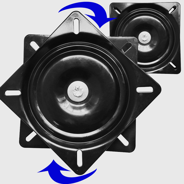 2Pack 6Inch Heavy Duty BarStool Swivel Plate Chair Base With Ball Bearings