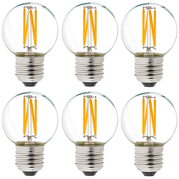 LiteHistory Dimmable G16.5 E26 Bulb,4w=40 watt Light Bulbs,Warm White 2700K