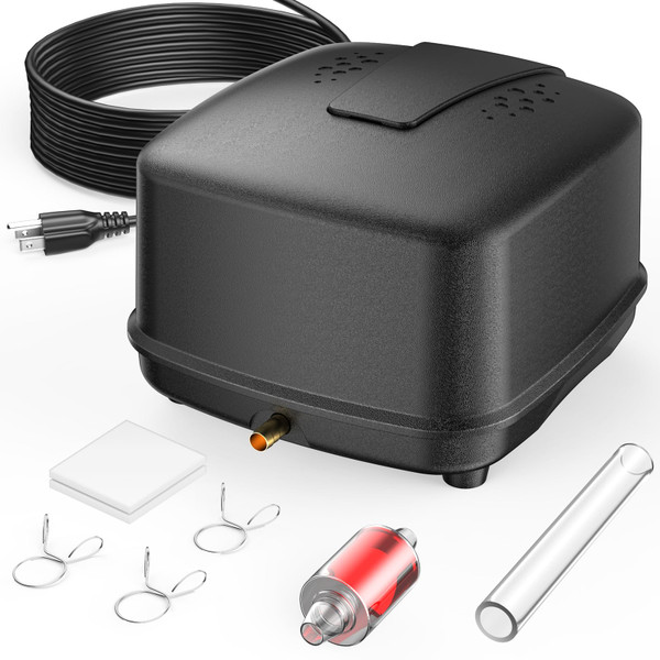 Antfraer Pond Aerator, Septic Air Pump 650GPH for 1000-3000 Gallon Ponds