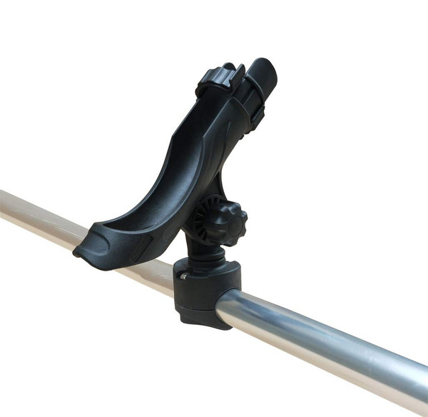 Brocraft Brocraft Boat Rod Holder, Clamp-On Round Rail Fishing Rod Holder,No Drilling Required