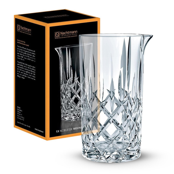 Nachtmann Mixing Glass, Crystal Glass Mixer, Clear, Noblesse Collection, Perfect Shaker for Cocktails, Professional Bartender's Beaker & Mixing Pitcher