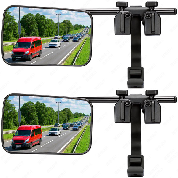 Clamp On Universal Mirror Extenders - Towing Mirror For Truck Vehicle Car Trailer Accessories, Type 3