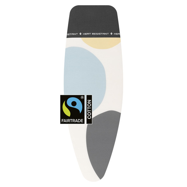 Brabantia Replacement Ironing Board Cover | All-in-One Set | Fits Premium Board (Size D) | Fairtrade Bubbles Cover | XL 100% Cotton Cover + Foam Layer Ironing Board D (No HRPZ)