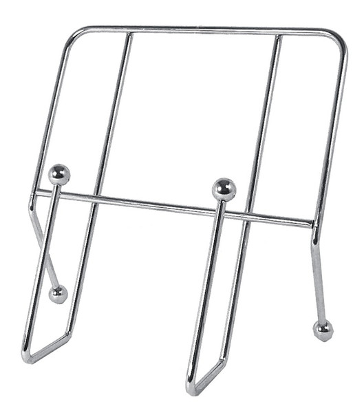 Premier Housewares 509442 Cookbook Stand - Chrome, H24 x W23 x D14cm