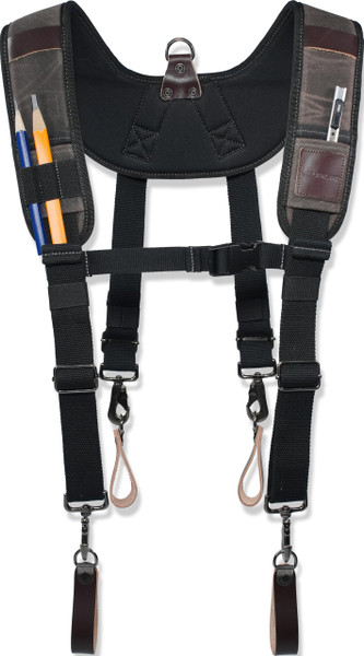 WELKINLAND Heavy-Duty Canvas Tool Belt Suspenders, Suspenders For Tool Belt