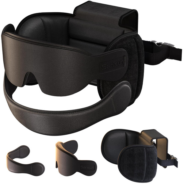 SARISUN Travel Pillow with Chin Strap for Different Seats, Stable Support